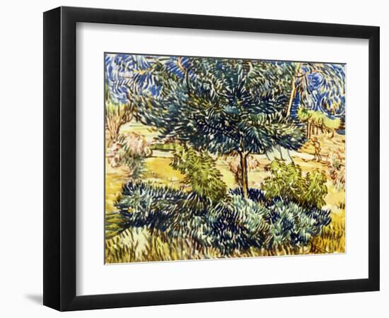 The Park of the Asylum-Vincent van Gogh-Framed Giclee Print