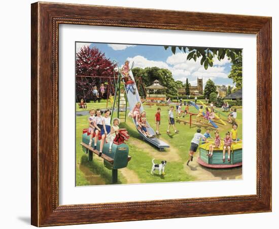 The Park Playground-Trevor Mitchell-Framed Giclee Print