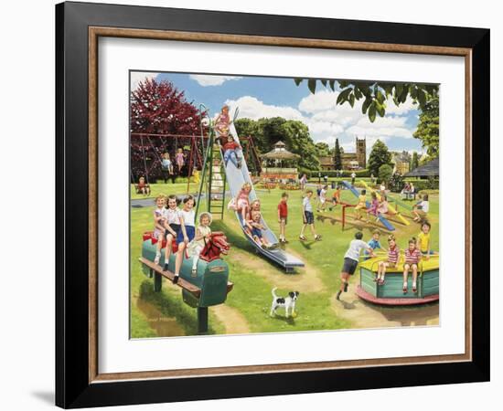 The Park Playground-Trevor Mitchell-Framed Giclee Print