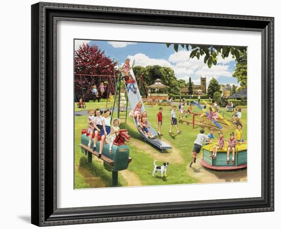 The Park Playground-Trevor Mitchell-Framed Giclee Print
