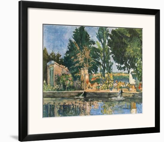 The Park-Paul Cézanne-Framed Art Print