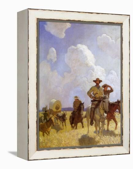 The Parkman Outfit, 1925-Newell Convers Wyeth-Framed Premier Image Canvas