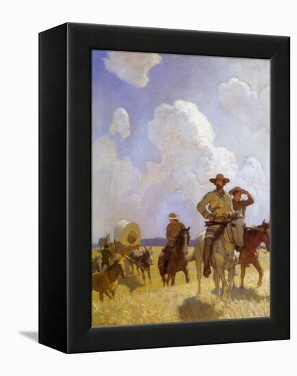 The Parkman Outfit, 1925-Newell Convers Wyeth-Framed Premier Image Canvas