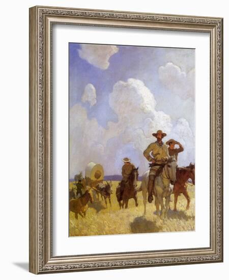 The Parkman Outfit, 1925-Newell Convers Wyeth-Framed Giclee Print