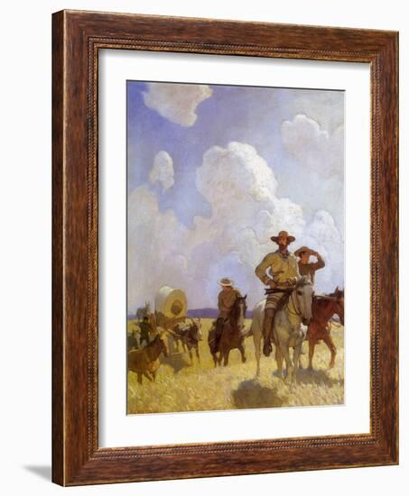 The Parkman Outfit, 1925-Newell Convers Wyeth-Framed Giclee Print