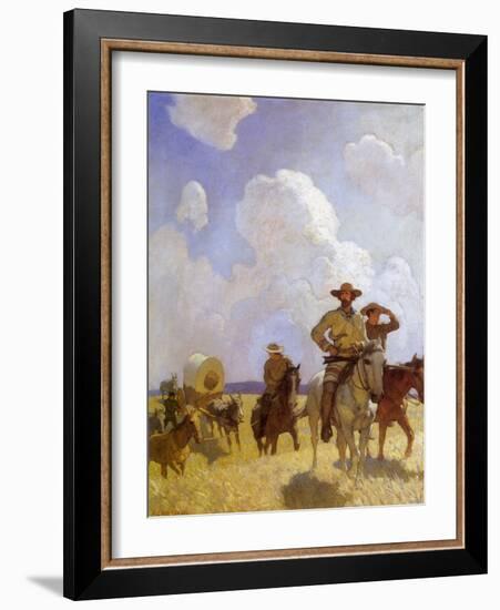 The Parkman Outfit, 1925-Newell Convers Wyeth-Framed Giclee Print