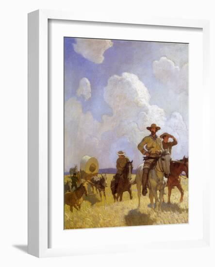 The Parkman Outfit, 1925-Newell Convers Wyeth-Framed Giclee Print