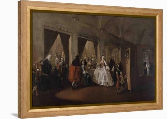 The Parlor of the Nuns at San Zaccaria-Francesco Guardi-Framed Premier Image Canvas