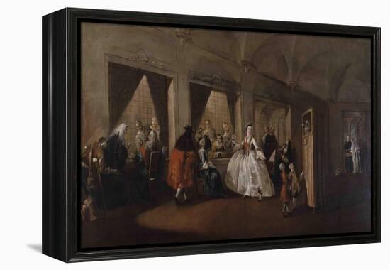 The Parlor of the Nuns at San Zaccaria-Francesco Guardi-Framed Premier Image Canvas