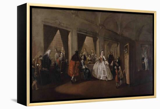 The Parlor of the Nuns at San Zaccaria-Francesco Guardi-Framed Premier Image Canvas