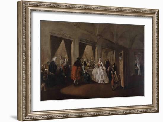 The Parlor of the Nuns at San Zaccaria-Francesco Guardi-Framed Giclee Print