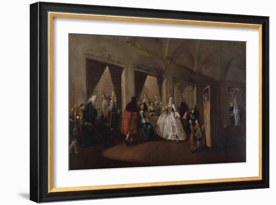 The Parlor of the Nuns at San Zaccaria-Francesco Guardi-Framed Giclee Print