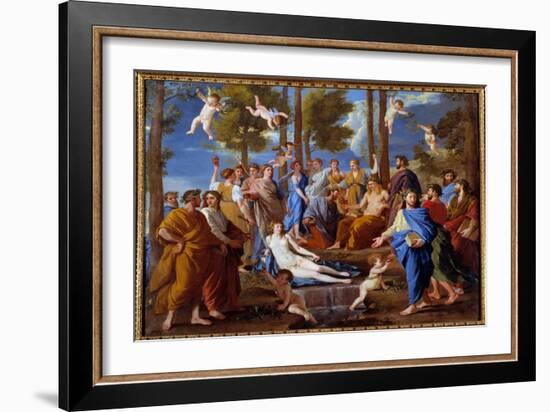 The Parnassus, 1630 (Oil on Canvas)-Nicolas Poussin-Framed Giclee Print