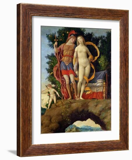 The Parnassus, Detail of Venus and Mars-Andrea Mantegna-Framed Giclee Print