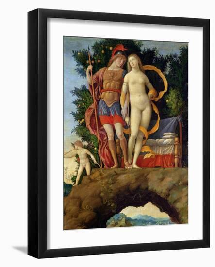 The Parnassus, Detail of Venus and Mars-Andrea Mantegna-Framed Giclee Print