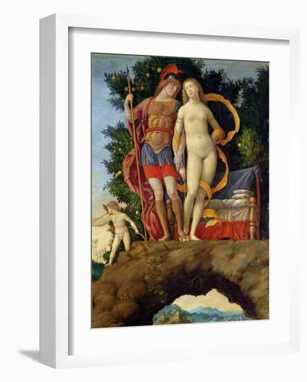 The Parnassus, Detail of Venus and Mars-Andrea Mantegna-Framed Giclee Print