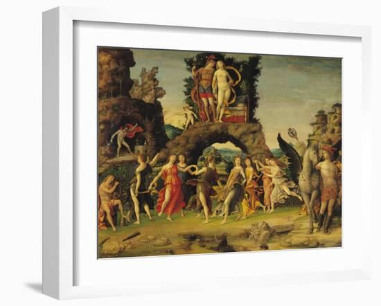 The Parnassus: Mars and Venus-Andrea Mantegna-Framed Giclee Print