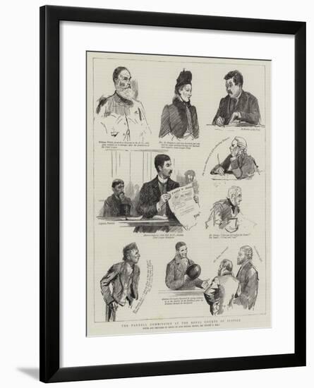 The Parnell Commission at the Royal Courts of Justice-Sydney Prior Hall-Framed Giclee Print