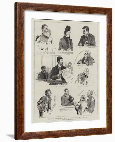 The Parnell Commission at the Royal Courts of Justice-Sydney Prior Hall-Framed Giclee Print