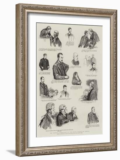 The Parnell Commission at the Royal Courts of Justice-Sydney Prior Hall-Framed Giclee Print