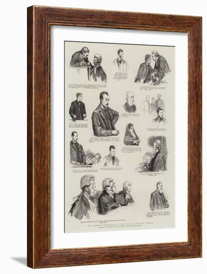 The Parnell Commission at the Royal Courts of Justice-Sydney Prior Hall-Framed Giclee Print