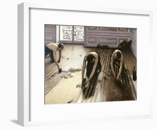 The Parquet Planers, 1875-Gustave Caillebotte-Framed Giclee Print