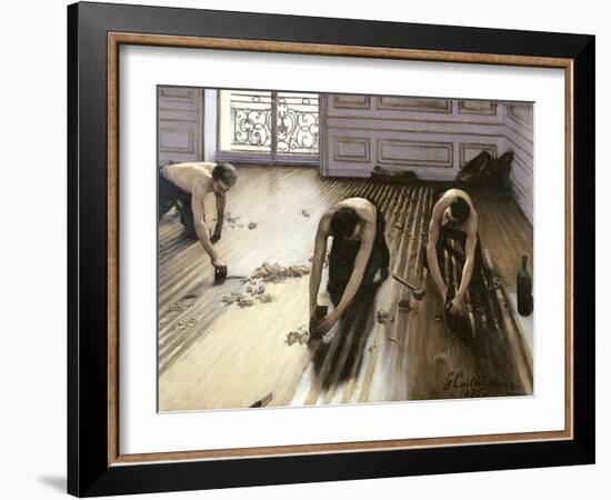 The Parquet Planers, 1875-Gustave Caillebotte-Framed Giclee Print