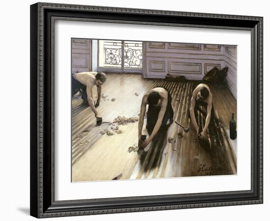 The Parquet Planers, 1875-Gustave Caillebotte-Framed Giclee Print