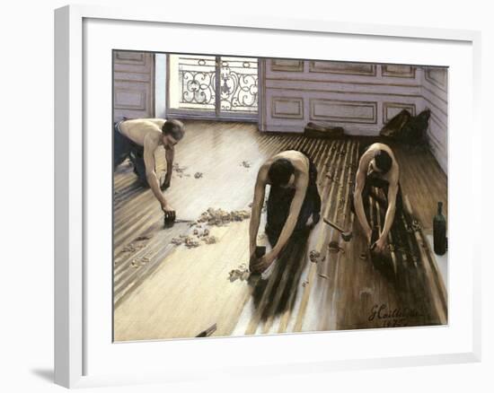 The Parquet Planers, 1875-Gustave Caillebotte-Framed Giclee Print