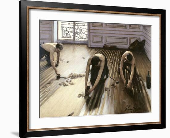 The Parquet Planers, 1875-Gustave Caillebotte-Framed Giclee Print