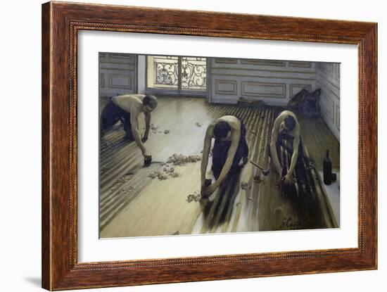 The Parquet Planers, 1875-Gustave Caillebotte-Framed Giclee Print