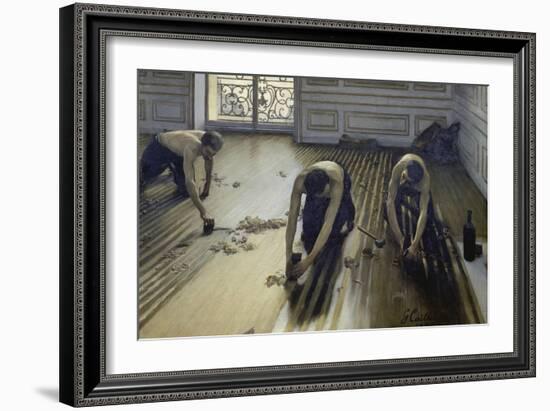 The Parquet Planers, 1875-Gustave Caillebotte-Framed Giclee Print