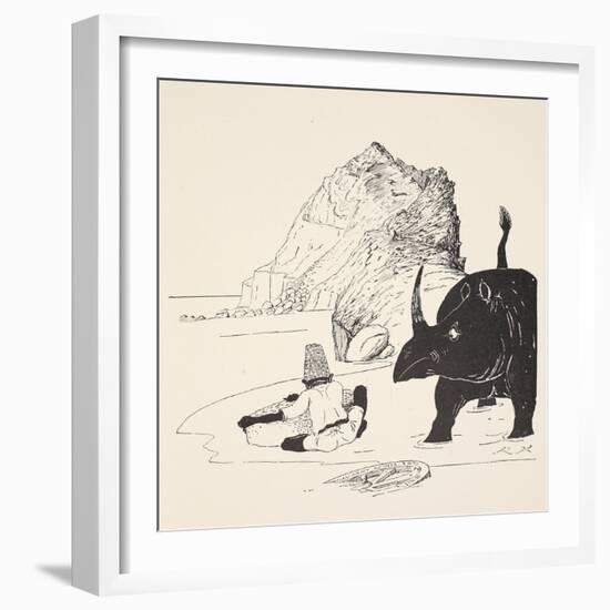 The Parsee Beginning to Eat His Cake on the Uninhabited Island-Rudyard Kipling-Framed Giclee Print