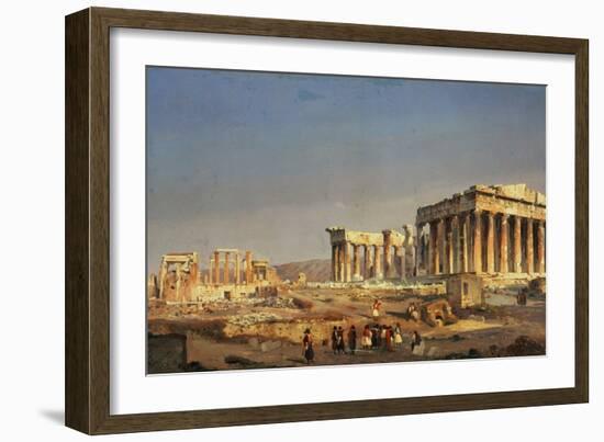 The Parthenon, 1863-Ippolito Caffi-Framed Giclee Print