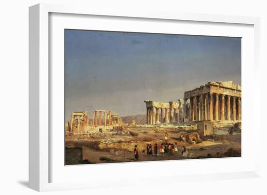 The Parthenon, 1863-Ippolito Caffi-Framed Giclee Print