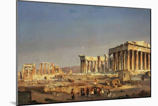 The Parthenon, 1863-Ippolito Caffi-Mounted Giclee Print