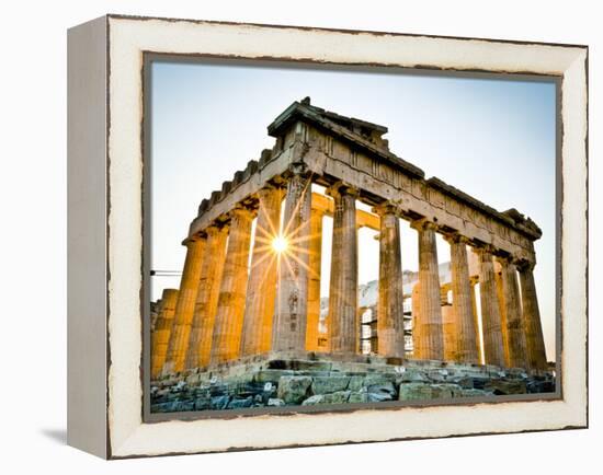 The Parthenon, Acropolis, Athens, Greece-Doug Pearson-Framed Premier Image Canvas