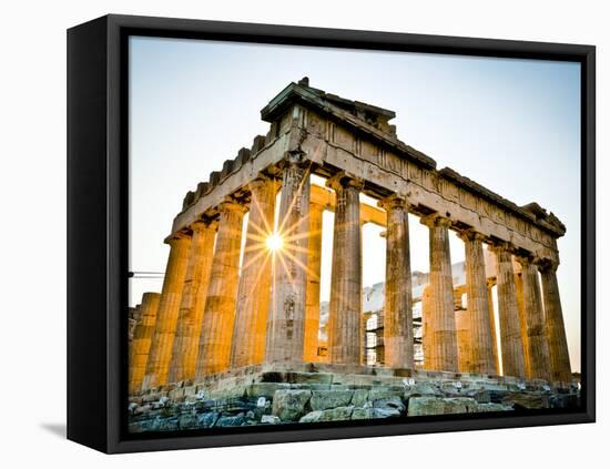 The Parthenon, Acropolis, Athens, Greece-Doug Pearson-Framed Premier Image Canvas