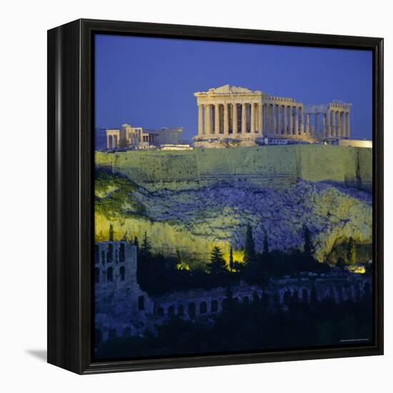 The Parthenon and Acropolis, Unesco World Heritage Site, Athens, Greece, Europe-Tony Gervis-Framed Premier Image Canvas