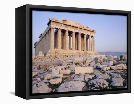 The Parthenon at Sunset, Unesco World Heritage Site, Athens, Greece, Europe-James Green-Framed Premier Image Canvas