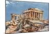 The Parthenon from the Northern End of the Eastern Portico of the Propylaea-John Fulleylove-Mounted Giclee Print