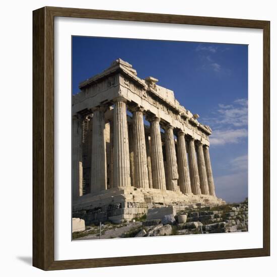 The Parthenon Temple on the Acropolis in Athens, Greece-Roy Rainford-Framed Photographic Print