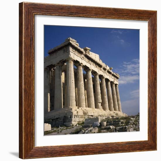 The Parthenon Temple on the Acropolis in Athens, Greece-Roy Rainford-Framed Photographic Print