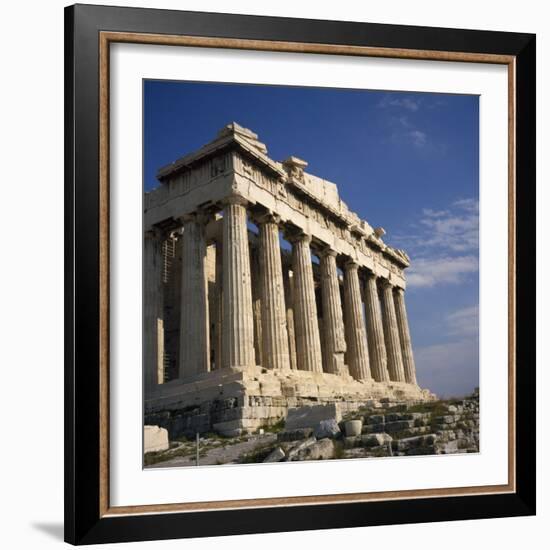 The Parthenon Temple on the Acropolis in Athens, Greece-Roy Rainford-Framed Photographic Print