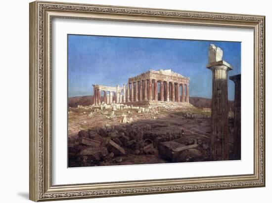 The Parthenon-Frederic Edwin Church-Framed Art Print