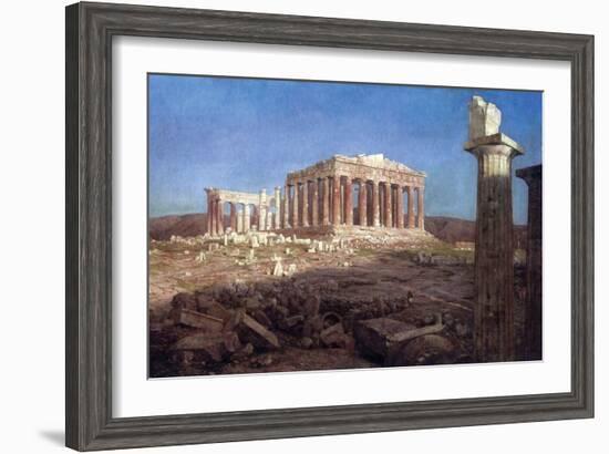 The Parthenon-Frederic Edwin Church-Framed Art Print