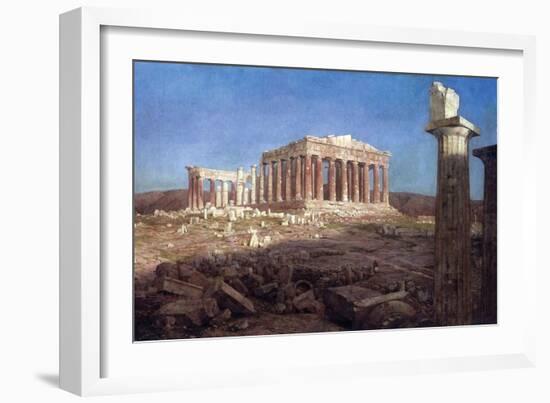 The Parthenon-Frederic Edwin Church-Framed Art Print