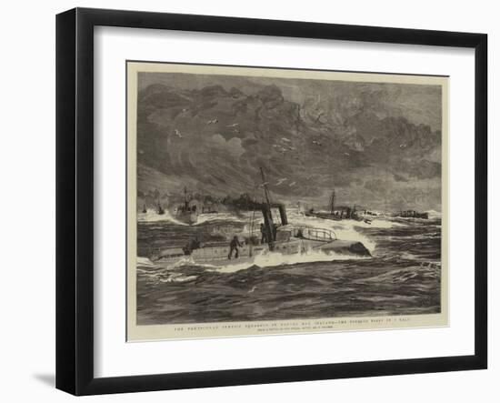 The Particular Service Squadron in Bantry Bay, Ireland, the Torpedo Fleet in a Gale-William Lionel Wyllie-Framed Giclee Print