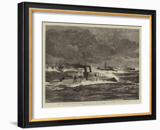 The Particular Service Squadron in Bantry Bay, Ireland, the Torpedo Fleet in a Gale-William Lionel Wyllie-Framed Giclee Print