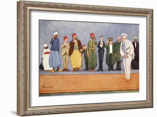 The Parting Guest, from 'The Light Side of Egypt', 1908-Lance Thackeray-Framed Giclee Print